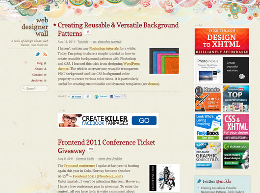 Web Designer Wall - Sites em WordPress