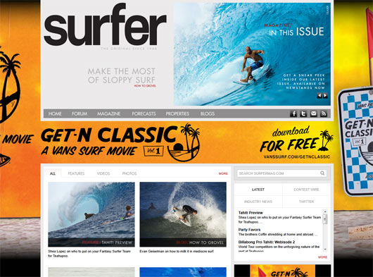 SURFER Magazine - Sites em WordPress