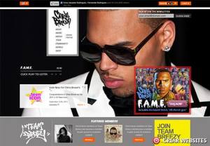 Chris Brown - Site feito em Drupal