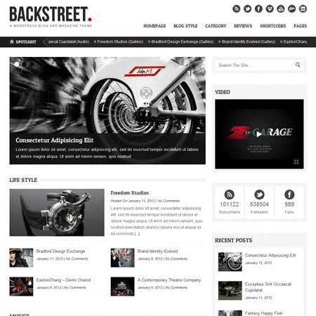 Backstreet - Blog and Magazine Theme