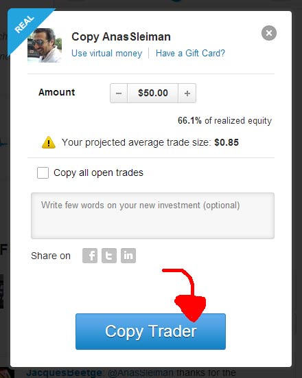 Ganhar dinheiro a copiar traders