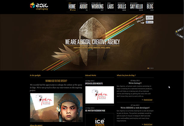 Epic Agency - Site em HTML5