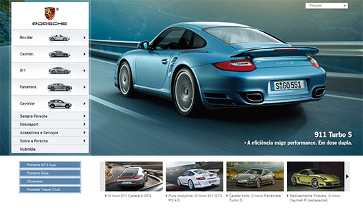 Porsche Brasil - Sites em Joomla