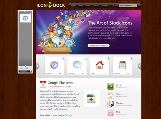 IconDock - Sites em WordPress