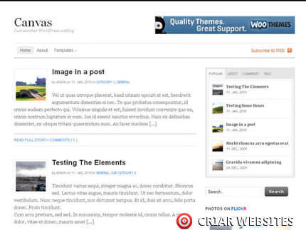 Canvas - templates WordPress WooThemes